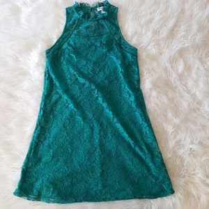 🎈Buy 1 Get 1 50%🎈 Teal sleeveless lace dress